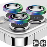 2 Pack Camera Lens Protector For Iphone 16 Pro/Iphone 16 Pro Max,9H Tempered Glass Scratch Resistant Metal Ring Camera Cover,Case Friendly Camera Screen Protector Accessories,Colorful