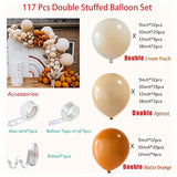 Burnt Orange Balloon Arch Kit: Double Stuffed Cream Peach Balloons