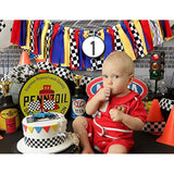 McQueen Birthday Party Supplies - Race Car Banner for Photo Booth & Cake Smash