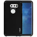 Case Compatible For Lg V35, Lg V35 Thinq/Lg V30S/Lg V30S Thinq/Lg V30/Lg V30 Plus, Heavy Duty Dual Layer Hybrid Shock Proof Protective Rugged Bumper Case, Black