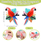 Luau Party Decorations Set Hawaiian Tropical Hibiscus Garland Tiki And Flowers Lanterns Banners Tropical Birds Honeycomb For Hawaiian Summer Birthday Beach Theme Party Supplies Jungle Decor