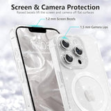 For Iphone 13 Pro Case For Women Girls, Bling Sparkle Clear Magnetic Compatible With Magsafe Cute Full Camera Protection Glitter Soft Silicone Phone Case For Iphone 13 Pro,Glitter Clear