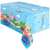 Officially Licensed Peppa Pig Birthday Decorations - Pack Of 2 Large Rectangular Tablecloth 54 X 108 Inches - Peppa Pig Party Supplies - Disposable Plastic Table Cover