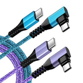 Usb C To Usb C Charger Cord 6Ft Right Angle 3.1A Fast Charging For Iphone 17 Pro Max Air 17 Pro 17 16 Pro Max,16 Plus,16 Pro,16,16E 15, Type C Android Phone Power Cable For Samsung Galaxy A16 A15