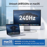 48Gbps 8K Unidirectional USB C to HDMI 2.1 Cable for macOS, Windows - 6ft, Supports 4K@240Hz / 8K@60Hz with HDR, Thunderbolt 4 to HDMI 2.1 Cable, No