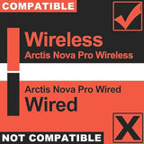Nova Pro Wireless Replacement Ear Pads - Compatible With Steelseries Arctis Nova Pro Wireless By I Improved Durability & Sound (Hybrid Cooling Gel Fabric)