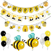 Bee Party Decorations Set, Bumble Bee Birthday Supplies & Honey Bee Garland Kit