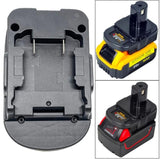 Battery Adapter for Ryobi 18V, Converts Dewalt 20V to Ryobi with USB Charging