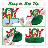 12 Pcs Christmas Honeycomb Table Centerpieces