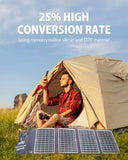 30W Portable Solar Panel Charger, 18W Usb C Fast Charging, Qc 3.0 And Usb A Ports For Cellphones Tablets Camera Power Bank, Ipx5 Waterproof, Foldable Solar Charger For Camping Backpacking