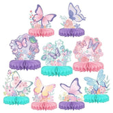 Butterfly Birthday Party Table Decor Kit Honeycomb Centerpieces for Kids' Butterfly-Themed Celebration
