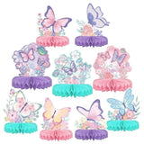 Butterfly Birthday Party Table Decor Kit Honeycomb Centerpieces for Kids' Butterfly-Themed Celebration