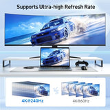 48Gbps 8K Unidirectional USB C to HDMI 2.1 Cable for macOS, Windows - 6ft, Supports 4K@240Hz / 8K@60Hz with HDR, Thunderbolt 4 to HDMI 2.1 Cable, No