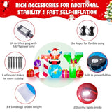 8Ft Joy Christmas Inflatables Outdoor Decoration - Inflatable Christmas Yard Decorations With Built-In Led Light, Christ