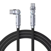 Usb-C To Usb-C, 100W Fast Charging, Swiveling Braided Cable For Macbook Pro, Iphone 16 Pro, Ipad Pro, Galaxy S25 Ultra, Pixel Pro, 6 Ft (1.8 M)