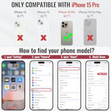 Compatible With Iphone 15 Pro Case Wallet With Rfid Blocking Card Holder For Women Men, Soft Pu Leather Magnetic Snap Flip Zipper Strap Wallet Phone Case Fit For Iphone 15 Pro 6.1", Coffee