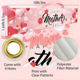 Happy Mother's Day Banner Decorations Set Large Mothers Day Banner with 18Pcs Best Mom Ever Balloons for Mothers Days Indoor Outdoor Welcome Home Yard Fence Sign Party Supplies Decorations