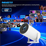 Mini Portable Projector 4K WiFi 6 BT 5.2 Upgraded Portable Projector Full HD Supported for Phone /PC /TV /HDMI /PS5 /Laptop Auto Keystone Home