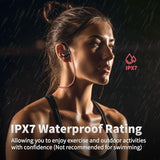 Wireless Bluetooth 5.3 Wireless Headphones with 16Hrs Long Playtime Stereo IPX7 Waterproof in-Ear Earphones, Noise Cancelling Headphones for Running,