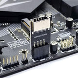 cablecc USB 3.1 Front Panel Socket Key-A Type-E to USB 2.0 9Pin 10Pin Mainboar