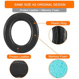 Hs60 Earpads, Gvoears Replacement Ear Pads Cushion For Corsair Hs70/Pro Hs60/Pro Hs50/Pro, Durable Leather Gaming Headset Noise Isolation Earpads (Black)