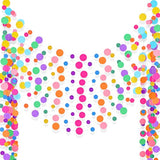 10-Pack Rainbow Dot Garland β Colorful Hanging Backdrop for Birthday, Classroom & Parties