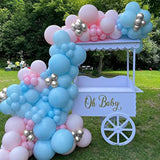 139Pcs Gender Reveal Balloon Garland Arch Kit With Pink And Blue Ballo