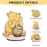 The Winnie Bear Wooden Table Centerpieces For Birthday Party/Baby Shower Decorations, Set Of 12
