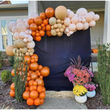 Burnt Orange Balloon Garland Arch Kit Double Stuffed Fall Party Decor