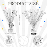 6-Piece Silver Metallic Star Spray Table Centerpieces for Parties and Holidays