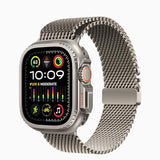 2 in 1 Metal Case Compatible with Apple Watch Ultra 3/2/1 49mm, Rugged Shockproof Metal Bumper Case with Back Cover for iWatch 49mm (Titanium)