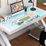 Japanese Mouse Pad,Large Gaming Mousepads For Desk, Summer Sea Wave Keyboard Pad,Non-Slip Rubber Base Mouse Mat For School,Office,Home 31.5 X 11.8 Inch