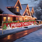 3 Pcs Halloween Thanksgiving Christmas Yard Banner Decorations Outdoor Indoor