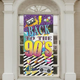 90s Themed Door Banner, Graffiti Backdrop for Hip Hop Party & Photo Booth Decor