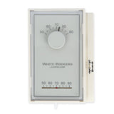 1E50N-301 Low V Mechanical Thermostat, 50 To 90 Degree F, White