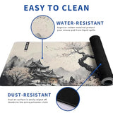 Japanese Mouse Pad, Large Japanese Desk Mat, Xl Anime Gaming Keyboard Mat, Non-Slip Rubber Base, Big Extended Desk Protector For Office And Home, 31.5”X11.8”