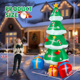 12 Ft Christmas Inflatable Decoration, Outdoor Blow Up Yard Fun Decor, Christmas Tree With Presents Built-In Led Lights