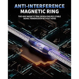 Rca Cable-2Rca Male To 2Rca Male Stereo Audio Cable With Magnetic Ring Support