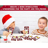 Merry Christmas Scratch Off Game Cards - 36Pcs Happy Holiday Scratch Off Cards Reindeer Raffle Card Christmas Activities For Groups Teens Adults Holiday Business Prize Party Favors