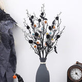 5 Pcs Halloween Branches Picks With Artificial Bloody Eyeball Black Gothic Faux Twigs Stems For Vases Halloween Home Indoor Decor Party Arrangements