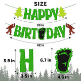 Birthday Banner Theme For Kids Boy Girl Women Men Happy Birthday Baby Shower Party Supplies Green Glitter Sparkly Decorations