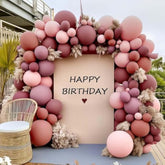 Dusty Pink Balloon Arch Kit: Double Stuffed Mauve Blush Garland