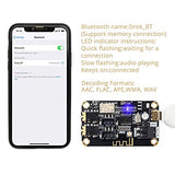Blue~Tooth Board, 12V Audio Receiver Blue~Tooth Module DC 5V-12V Portable Wire~Less Electronics Stereo Music Receive Circuit Chip with Micro USB Port