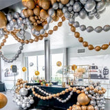 60-Piece Gold Quick Link Balloons for DIY Balloon Wall, Arch, and Party Decor
