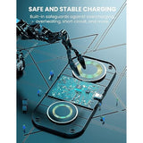 Wireless Charging Pad, Wireless Charger For Samsung S23 Note 20, Galaxy Watch 5/4/3,Active 2/1, Charging Station For Galaxy Buds 2/+/Pro/Live