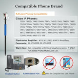 Phone Headset for Cisco with Noise Cancelling Mic & Mute Switch, Dual RJ9 Corded Telephone Headsets Compatible with Cisco IP Phones 6941 6851 6945