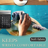 Sea Turtle Mouse Pad Large,Ocean Tropical Fish Desk Pad With Stitched Edges For Home Office Work Non-Slip Rubber Base Gaming Mouse Pad, Desk Mat, 31.5 X 15.7 In