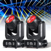 Moving Head Light 150W Stage Lights 8 Gobos 8 Colors 12 Channels Beam Spotlights 18-Face Prism Dmx 512 With Sound-Activated For Party Event Wedding Dj Lighting (2)