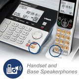Vg208-5 Dect 6.0 5-Handset Corded/Cordless Phone For Home With Answering Machine, Call Blocking, Caller Id, Large Backlit Display, Duplex Speakerphone, Intercom, Line-Power Backup(Silver/Black)