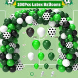 122PCS Soccer Party Decoration Set – Includes Balloons, Banner, Tablecloth & More for Boys' Birthday